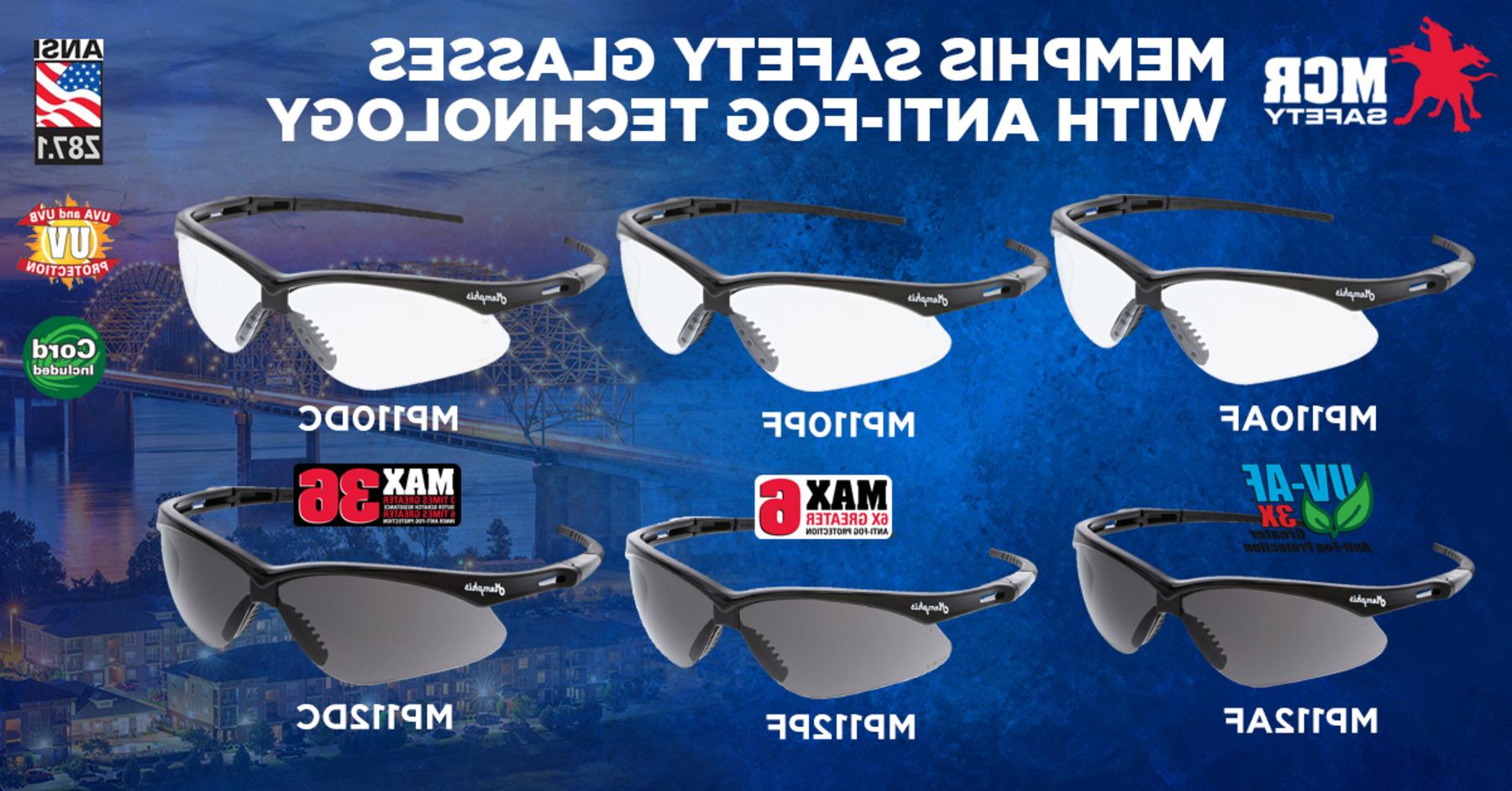 Memphis Safety Glasses with Anti-Fog Technology